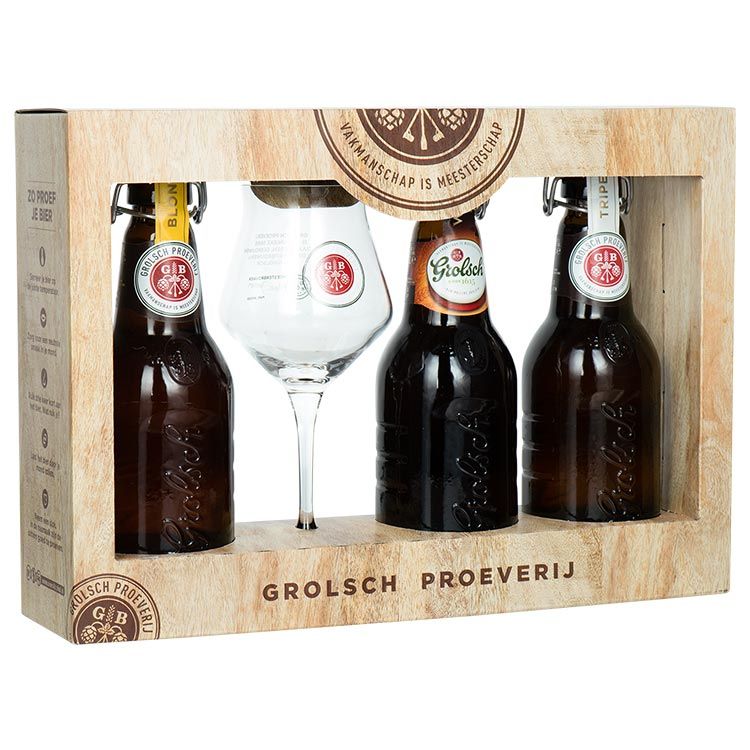 Grolsch Speciaalbier proeverij 3*45 cl + glas